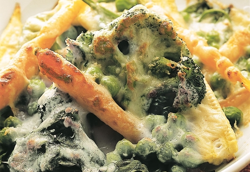 غراتان الخضر بالجبنة