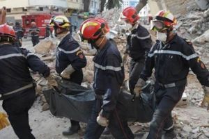 بالصور- وفاة الفنانة المغربية أمال معروف اثر انهيار مبنى