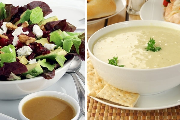 الحساء والسلطة ببطء... لإخفاض الوزن