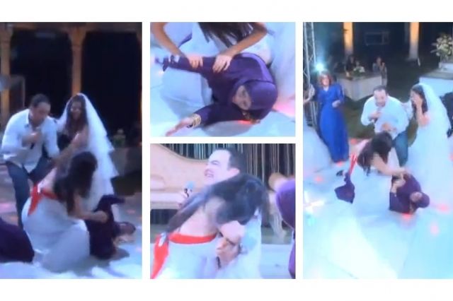 بالفيديو- سما المصري تضرب والدة عريس ومن عضّت في النهاية؟