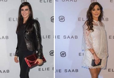 إليسا ونادين لبكي في عرض الملك... إيلي صعب 