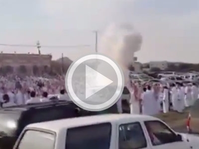 بالفيديو- احتراق معازيم في زفاف في السعودية 