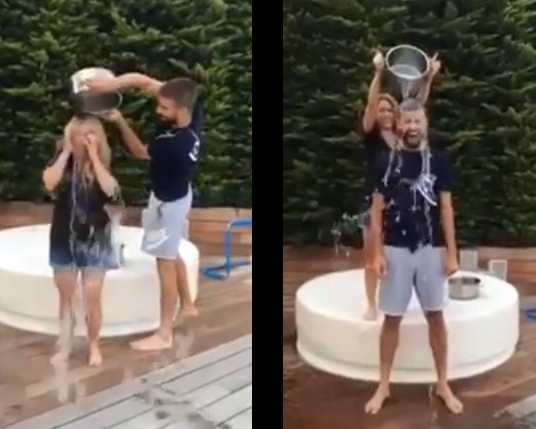 شاكيرا وبيكيه في فيديو منزلي كوميدي... الغاية تبرر الوسيلة