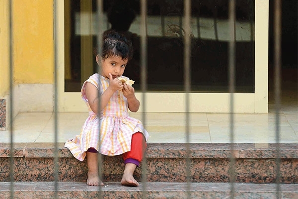 أحد الأطفال الأيتام<br />