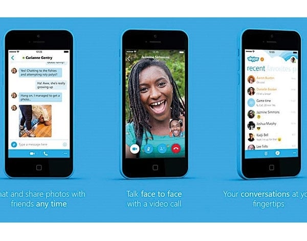 <strong  dir='ltr'>تطبيق سكايب</strong> بتصميمه الجديد متوافر لأجهزة آيفون