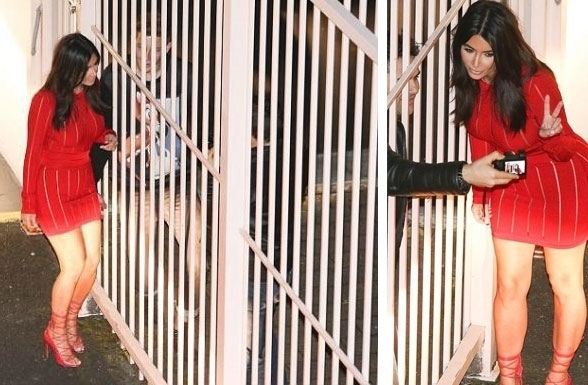 كيم كارداشين تتألق بالأحمر، ما رأيكم بطلتها؟