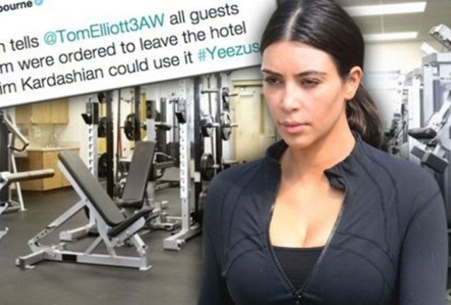كيم كارداشيان تطرد الناس من النادي الرياضي، والسبب؟؟