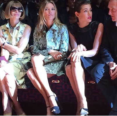 شارلوت كازيراغي وكايت موس في Gucci