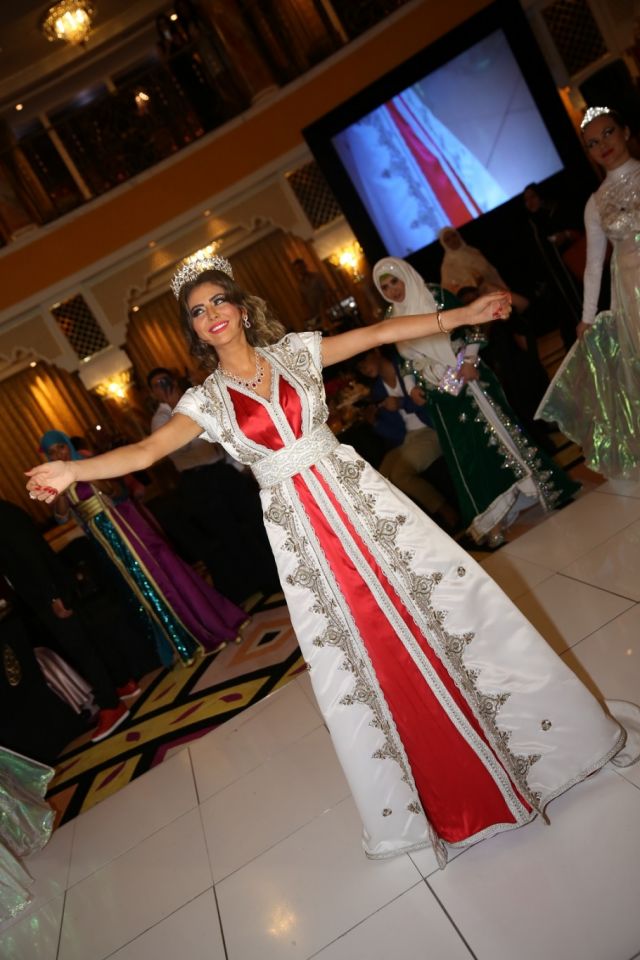 مريم حسين في قفطان لمصممة الأزياء سلمى بن عمر