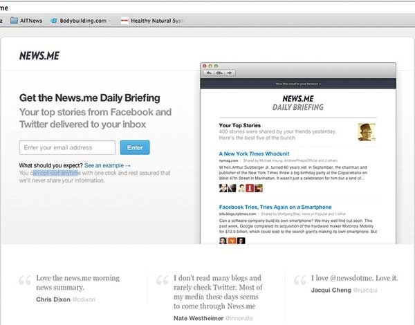 طريقة الحصول على أحدث المشاركات من فيسبوك وتويتر على البريد الإلكتروني