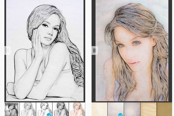 Pencil Sketch Collage