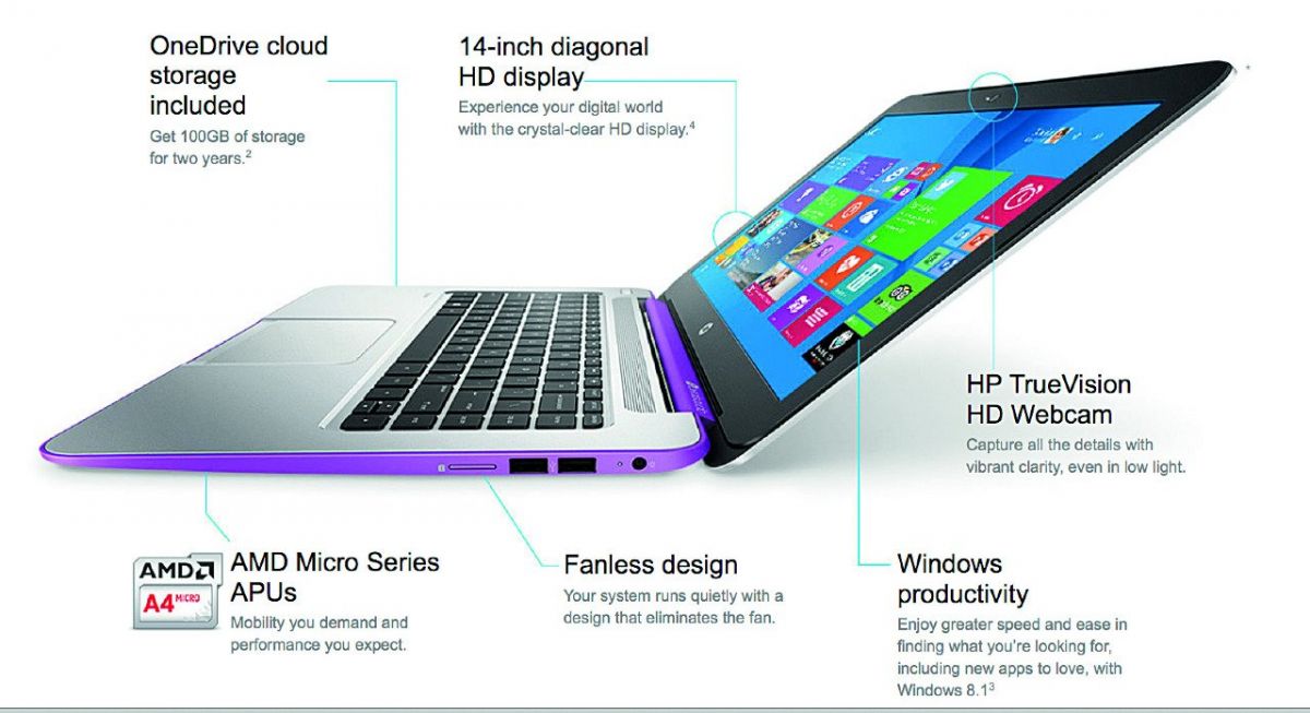 حاسوب محمول بسعر 200 دولار HP Stream 14