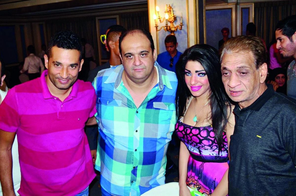 عمرو سعد والسبكي في عيد ميلاد صوفيا