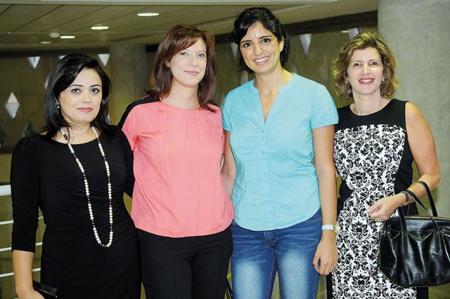 ندى جريديني و كاتيا ريا و ساندرين صباغ و ندين عيد