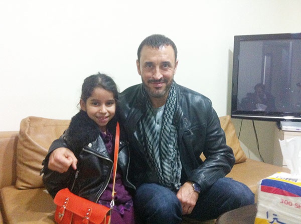 إبنة إيمان مع كاظم الساهر