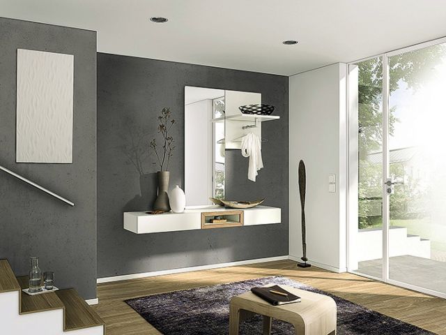 تصور لمدخل مندمج مع ألوان الفضاءات الداخلية