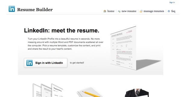 إنشاء سيرة ذاتية CV من حساب لينكد إن