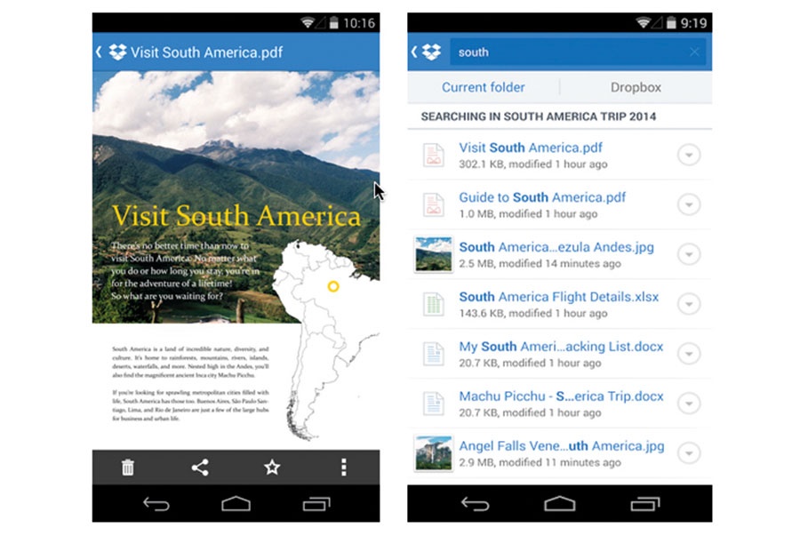 «دروب بوكس» يدعم مُعاينة الملفّات ويُحسّن ميزة البحث لأندرويد Android