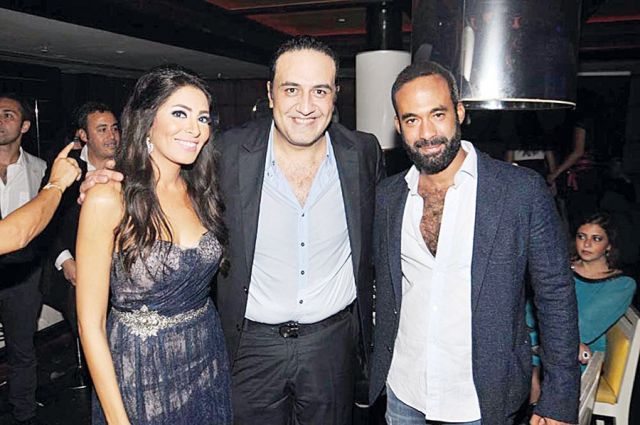 هيثم زكي يحضر الحفلة
