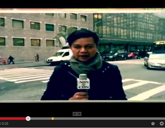 بالفيديو- ذعر أصاب هذا المراسل بعد أن كاد يموت على الهواء! ماذا حصل؟