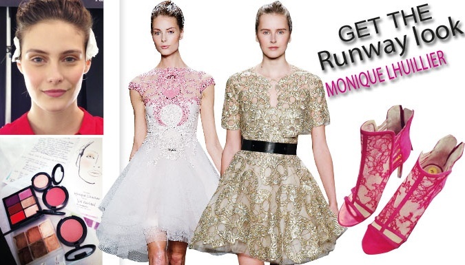 جريئة ودراماتيكيّة... ورومانسيّة Get the Runway look Monique Lhuillier