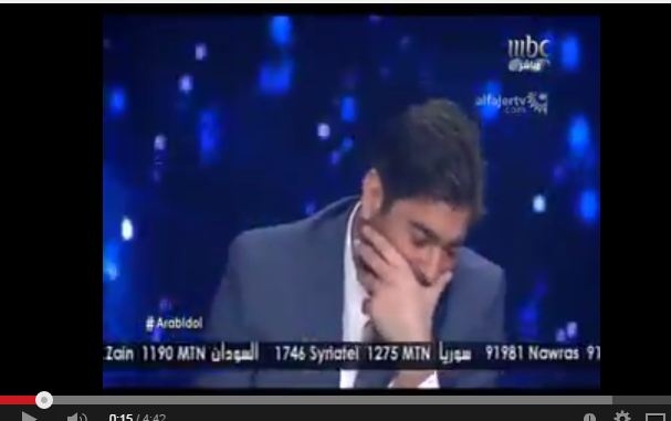هذا الفيديو نال ملايين المشاركات، وائل كفوري يبكي في أراب أيدول...