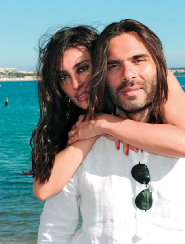 نادين مع زوجها خالد مزنر