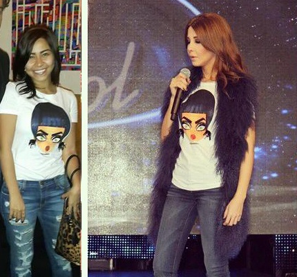 شيرين ترتدي تي شيرت نانسي عجرم، فكم يبلغ سعرها؟