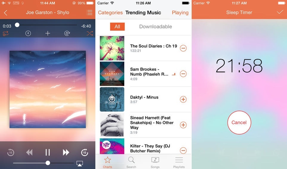 تطبيق لتحميل المقاطع الموسيقية من شبكة ساوند كلاود على آيفون