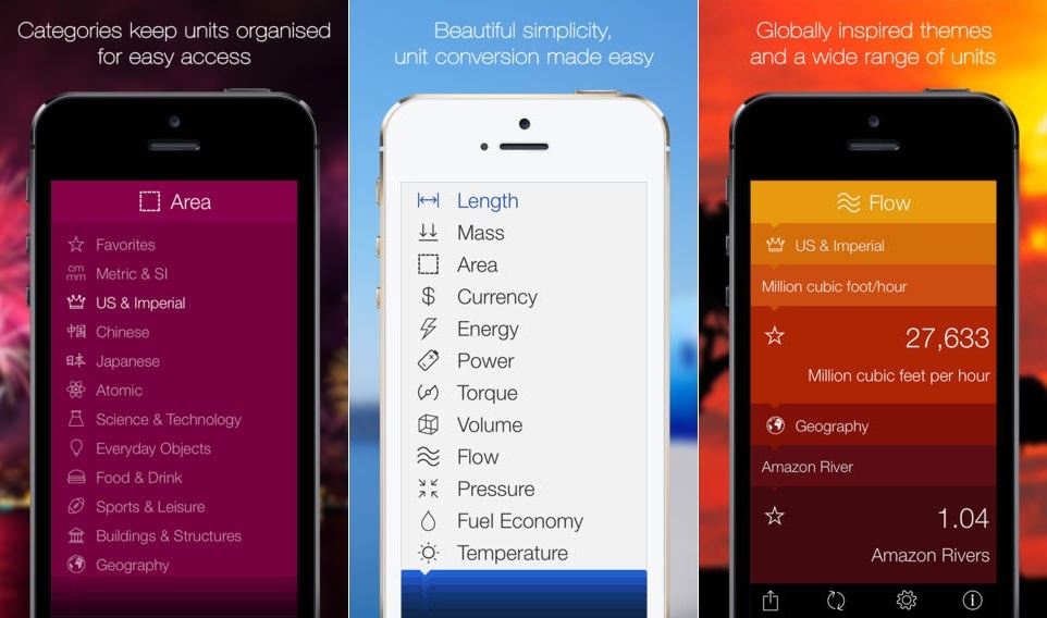 تطبيق للتحويل بين مختلف الوحدات وأسعار العملات لأجهزة آيفون