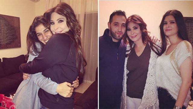 للمرة الأولى، إليسا تنشر صور أمها وأخيها من المنزل