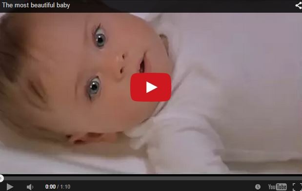 بالفيديو- هذا هو أجمل طفل في العالم؟ هل توافقون؟