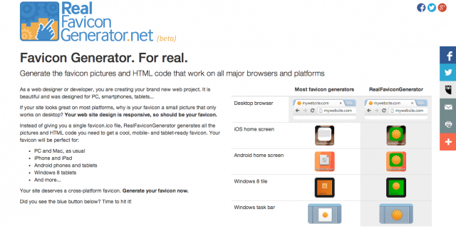 إنشاء آيقونة Favicon للمواقع والهواتف المحمولة