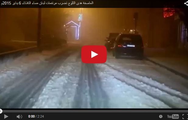 بالفيديو- ماذا فعلت العاصفة هدى في لبنان