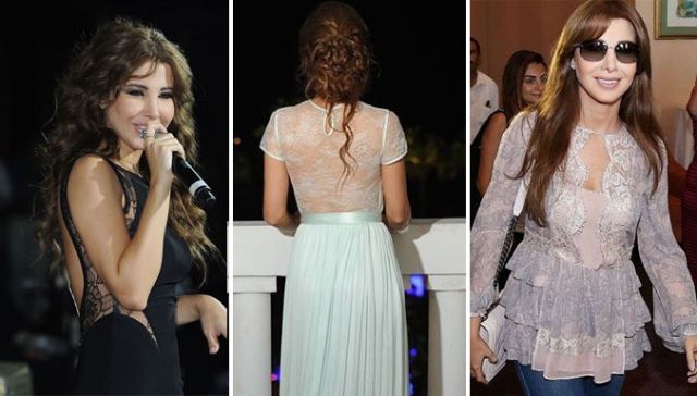 5 إطلالات لنانسي عجرم بالدانتيل لم تحدث أي ضجة ...