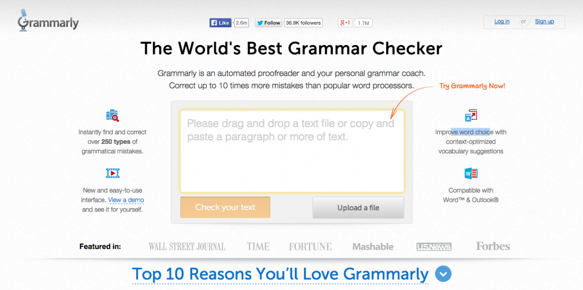 إكتشفي الأخطاء القواعدية في النصوص الإنكليزية عبر موقع غراميلي Grammarly