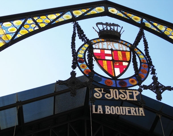 لاس رامبلاس و ميركا بوكيريا Mercat Boqueria في برشلونة إسبانبا