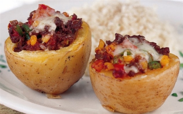 البطاطا مع اللحم