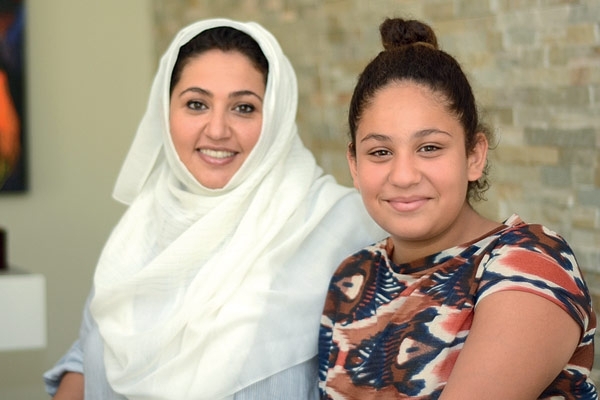 at home with the girls