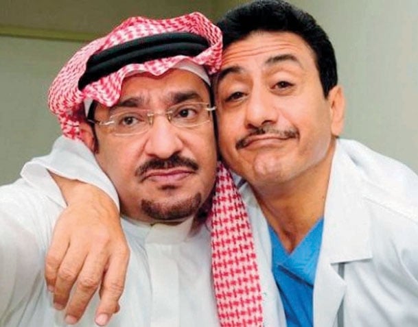 ناصر القصبي مع عبدالله السدحان.