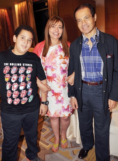  ليلى علوي ومنصور الجمال وابنها خالد