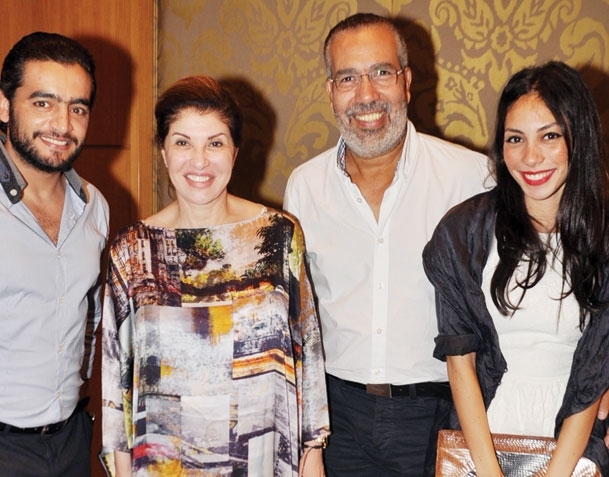 المؤلف مدحت العدل والإعلامية هالة سرحان وهاني سلامة