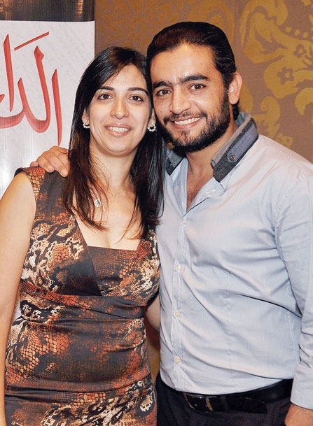 هاني سلامة وزوجته<br />