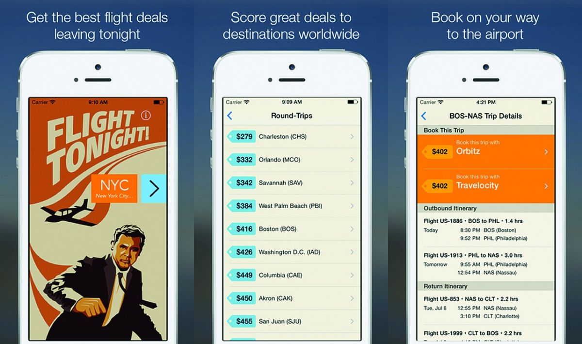 تطبيق لحجز تذاكر طيران رخيصة في اليوم نفسه على أجهزة آيفون