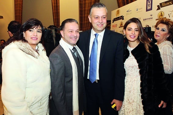 النائب هادي حبيش و عقيلته و نقولا اسطا و عقيلته 