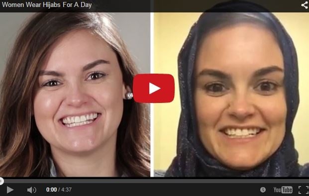 بالفيديو- شاهد ردة فعل فتيات أمريكيات جربن ارتداء الحجاب ليوم واحد