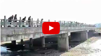 بالفيديو- لحظة إنقاذ امرأة حاولت الانتحار بالقفز من أعلى جسر