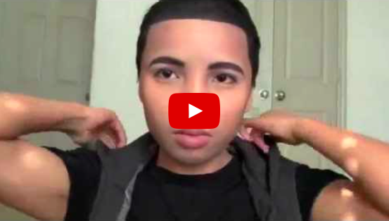 بالفيديو- فتاة تحول نفسها إلى رجل بـ«الآيشادو»!!