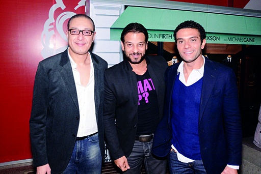 المنتج وليد صبري وأشرف مصيلحي وآسر ياسين