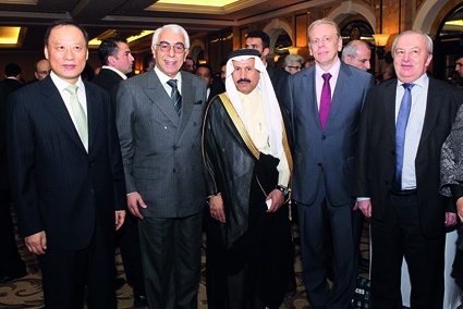 السفراء التركي و البلجيكي و السعودي والسفير جورج سيام و السفير الكوري 